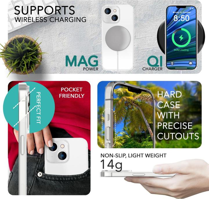 Immagine prodotto Nalia Custodia rigida estremamente sottile da 0,3 mm opaca (Apple iPhone 14)