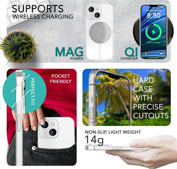 Actual product image Nalia Extremely Thin 0.3mm Matt Hardcase (Apple iPhone 14)