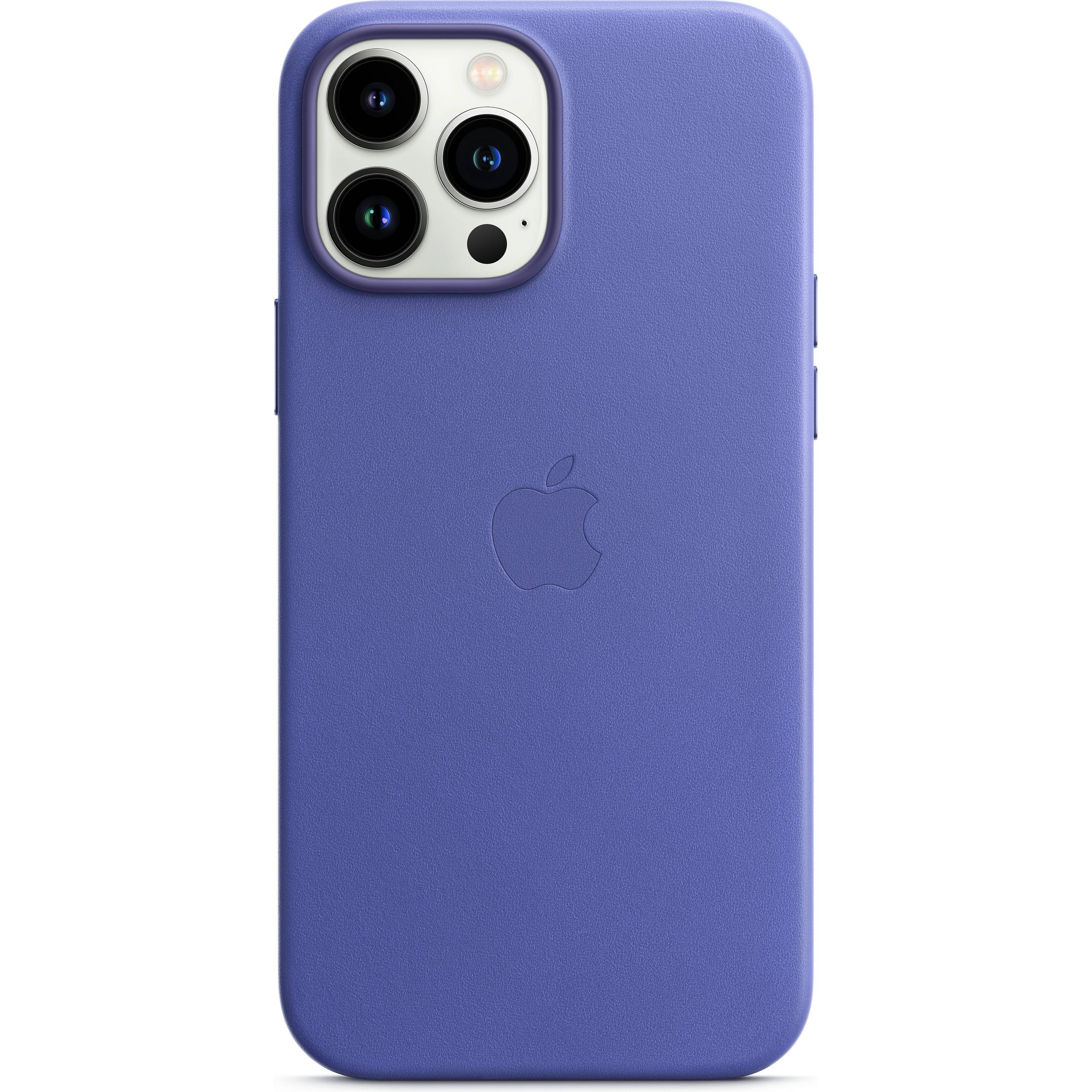 Apple Leder Case mit MagSafe (Apple iPhone 13 Pro Max), Smartphone Hülle, Violett