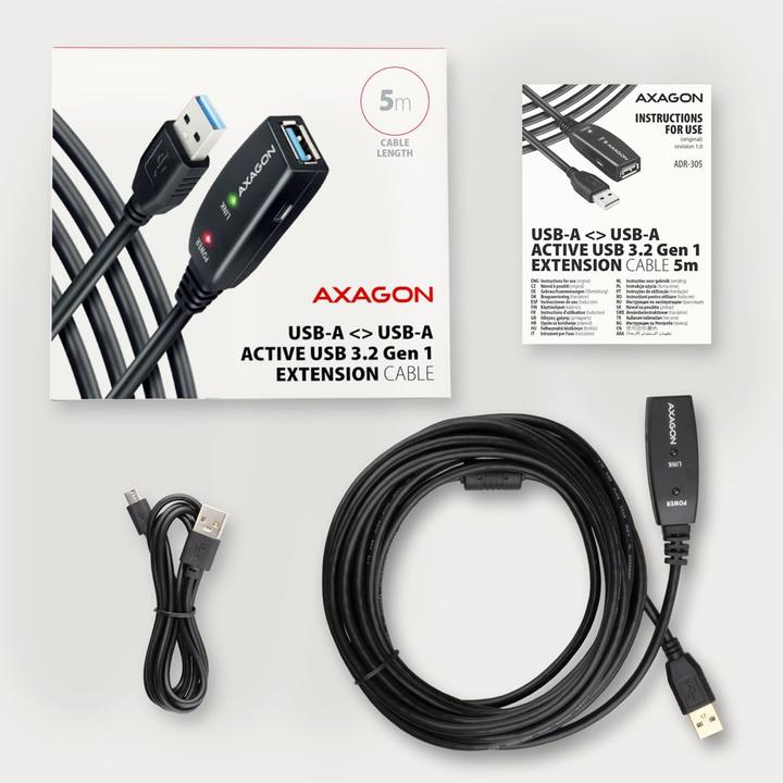 Immagine prodotto Axagon USB A – USB A (5 m, USB 3.2 Gen 1)