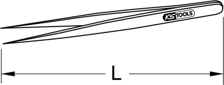 Immagine prodotto KS Tools Pinzette BRONZEplus a punta 150 mm