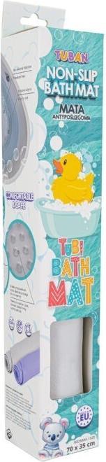 Produktbild Tuban Antirutsch-Badematte grau (35 x 70 cm)
