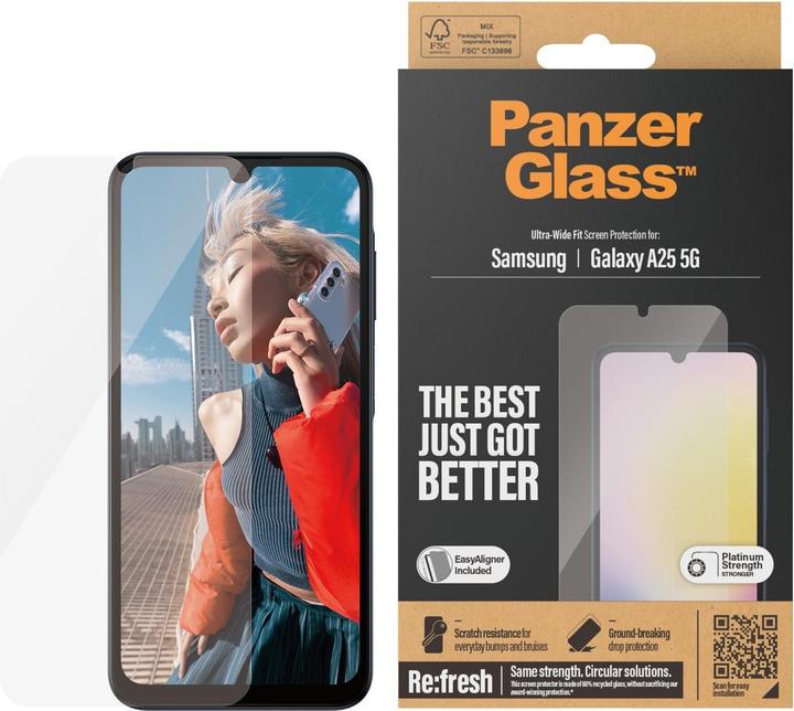 Image du produit PanzerGlass Ultra-Wide Fit (1 pièce(s), Samsung Galaxy A25)