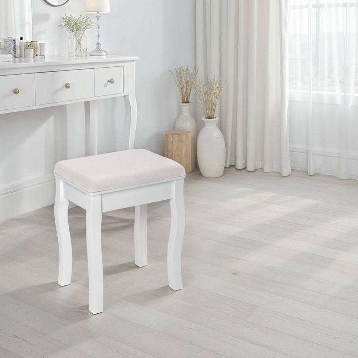 Actual product image tectake Dressing table stool