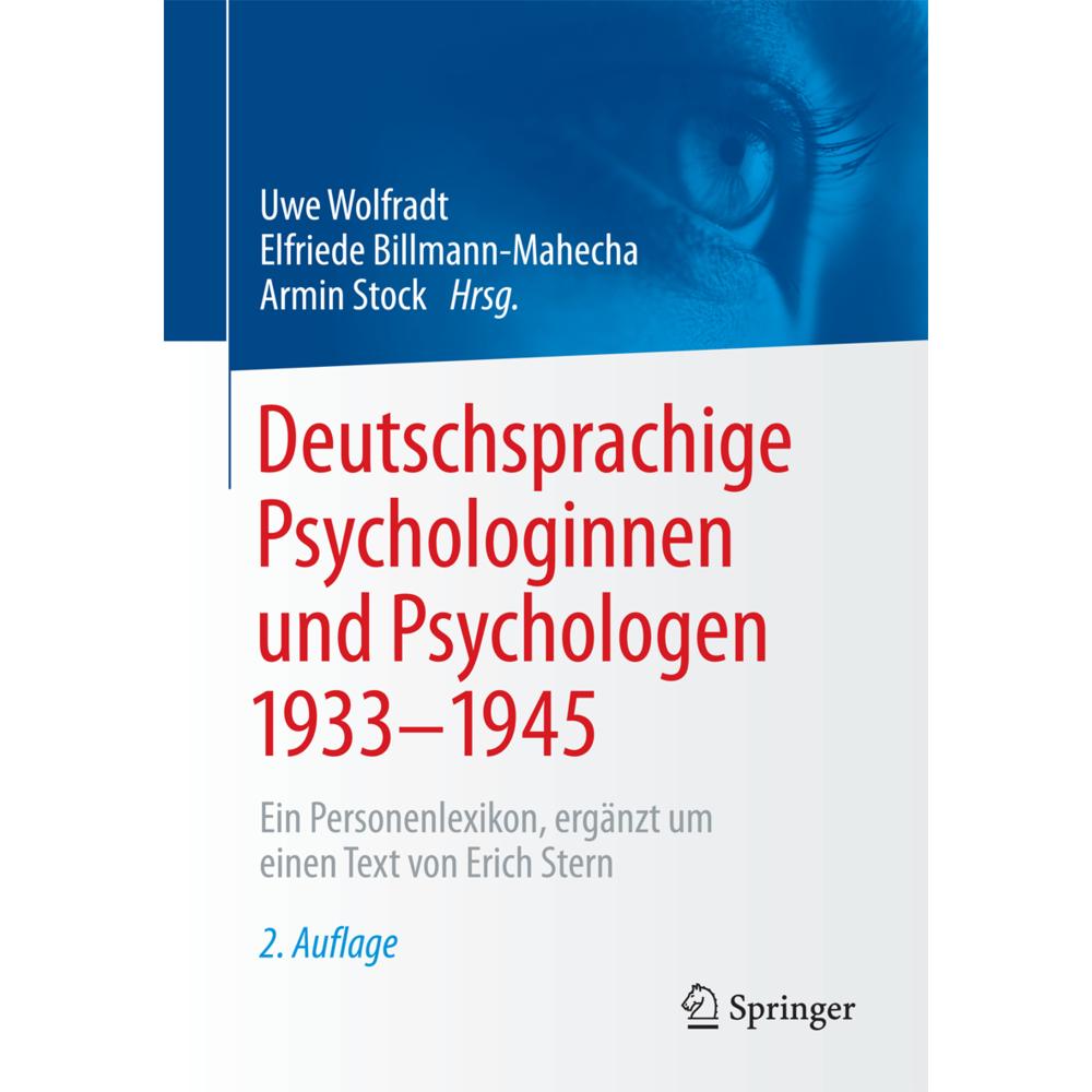 Deutschsprachige Psychologinnen und Psychologen 1933-1945, Fachbücher von Armin Stock, Uwe Wolfradt, Elfriede Billmann-M...