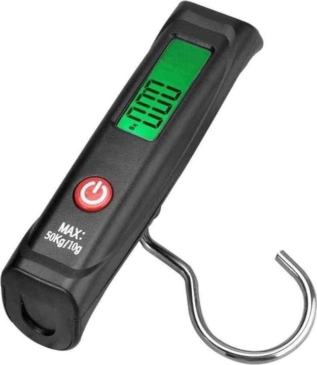 Alpine Professional Digitalwaage Kofferwaage mit Haken max. 50kg (Kofferwaage)