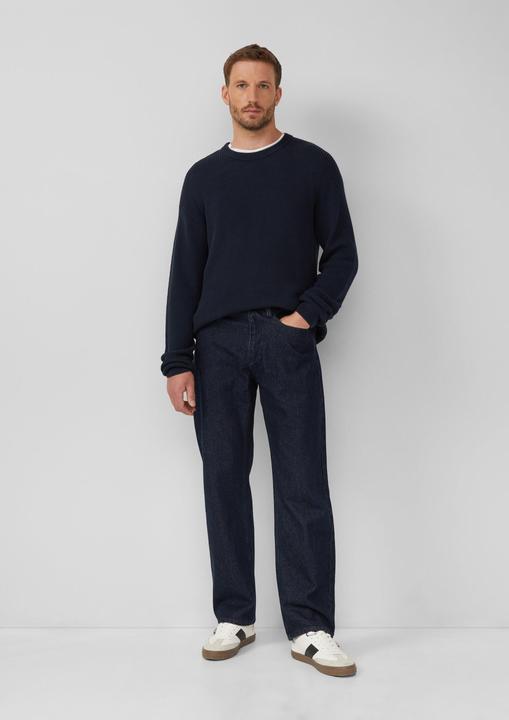 Produktbild s.Oliver Strickpullover Strickpullover im Relaxed Fit mit Struktur (S)