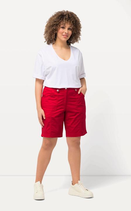 Produktbild Ulla Popken Cargo-Bermuda, Komfortbund, 4-Pocket-Schnitt (56)