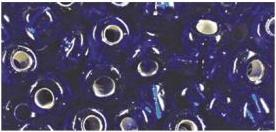 Actual product image Rayher Seed beads, 4 mm ø, with silver feeder, dark blue