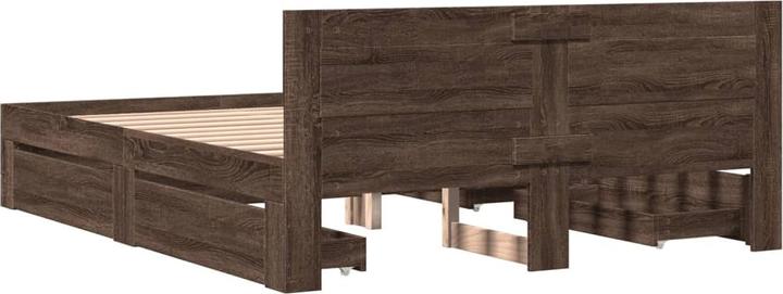 Actual product image VidaXL Bed frame with headboard (160 x 200 cm)
