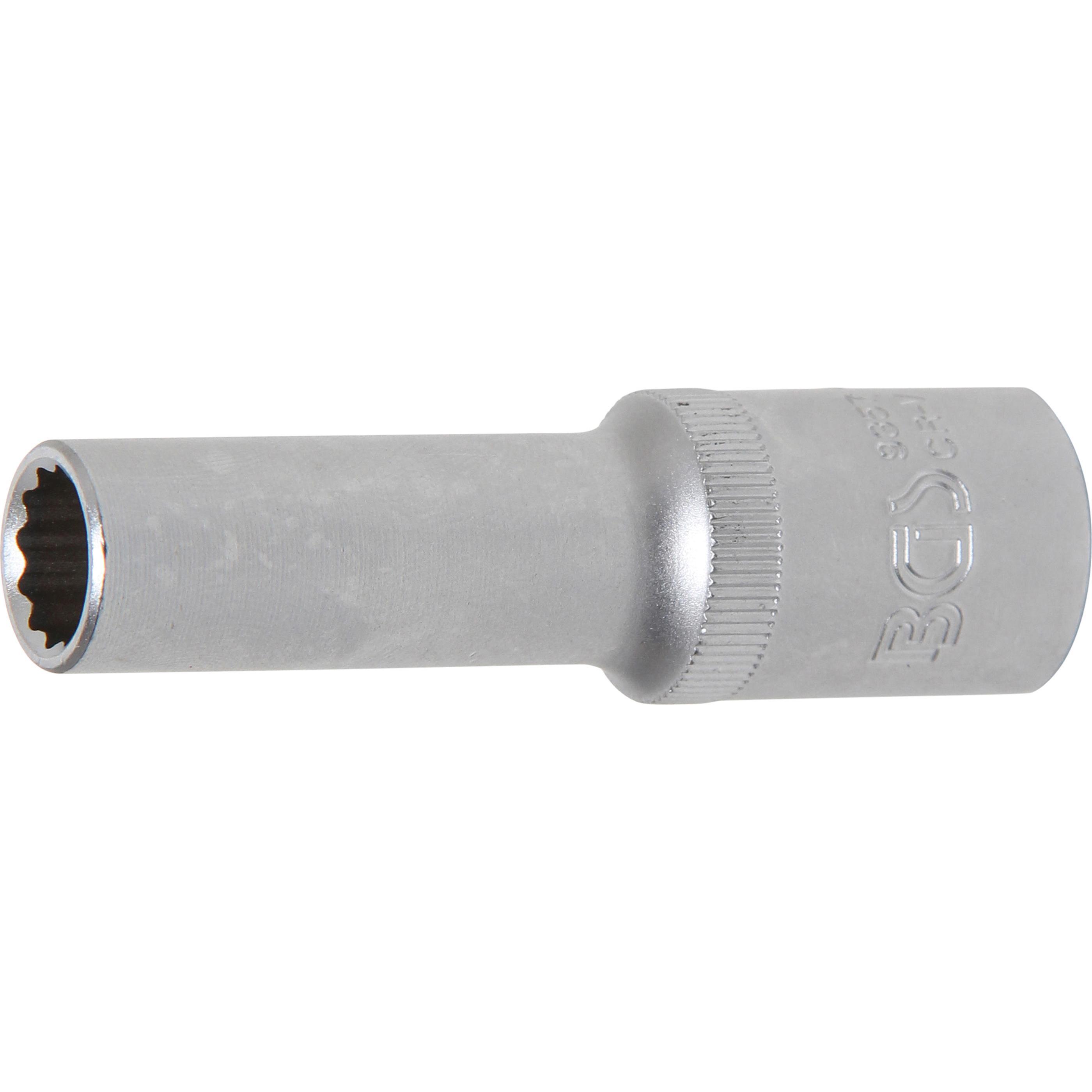 BGS, Steckschlüssel + Stecknuss, Steckschlüssel-Einsatz Zwölfkant, tief Antrieb Innenvierkant 12,5 mm (1/2") SW 11 mm (1...