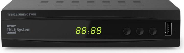Immagine prodotto Telesystem TELE System TS6822 T2HEVC TWIN Cavo Full HD Nero (DVB-T, DVB-T2)