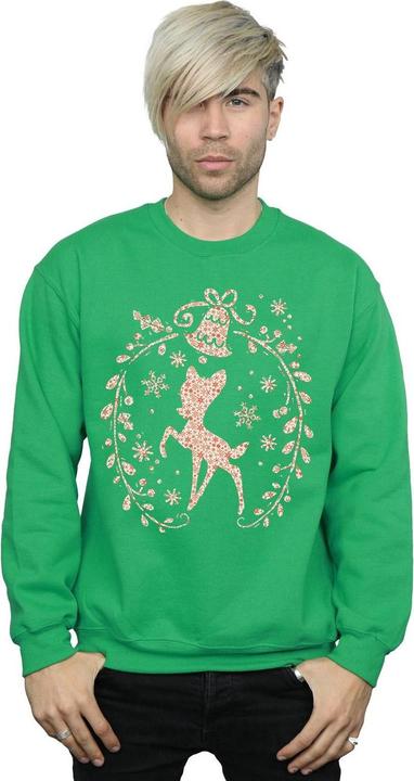 Immagine prodotto Disney Bambi Christmas Wreath Felpa Uomo (M)