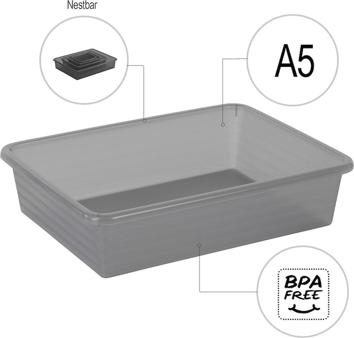 Immagine prodotto Rotho Linus (19,5 x 6 x 25,5 cm, 0 l)