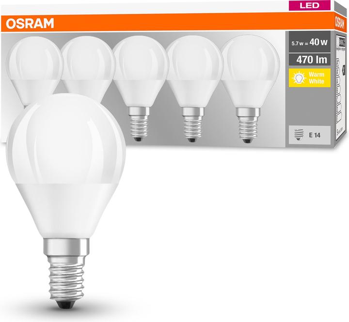 Produktbild Osram Base Retro (E14, 4 W, 470 lm, 5 x, F)