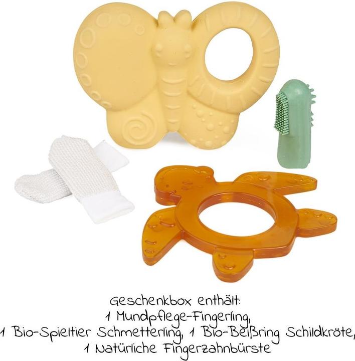 Actual product image Grünspecht Teething rings & teething aids gift box / SOS box for teething (4 Months)