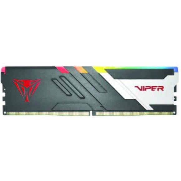 Patriot DIMM 16 GB DDR5-5600 (schwarz, PVVR516G56C36, VIPER VENOM RGB, INTEL XMP) (1 x 16GB, RAM DDR5, DIMM), Memoria RAM, Bianco, Nero