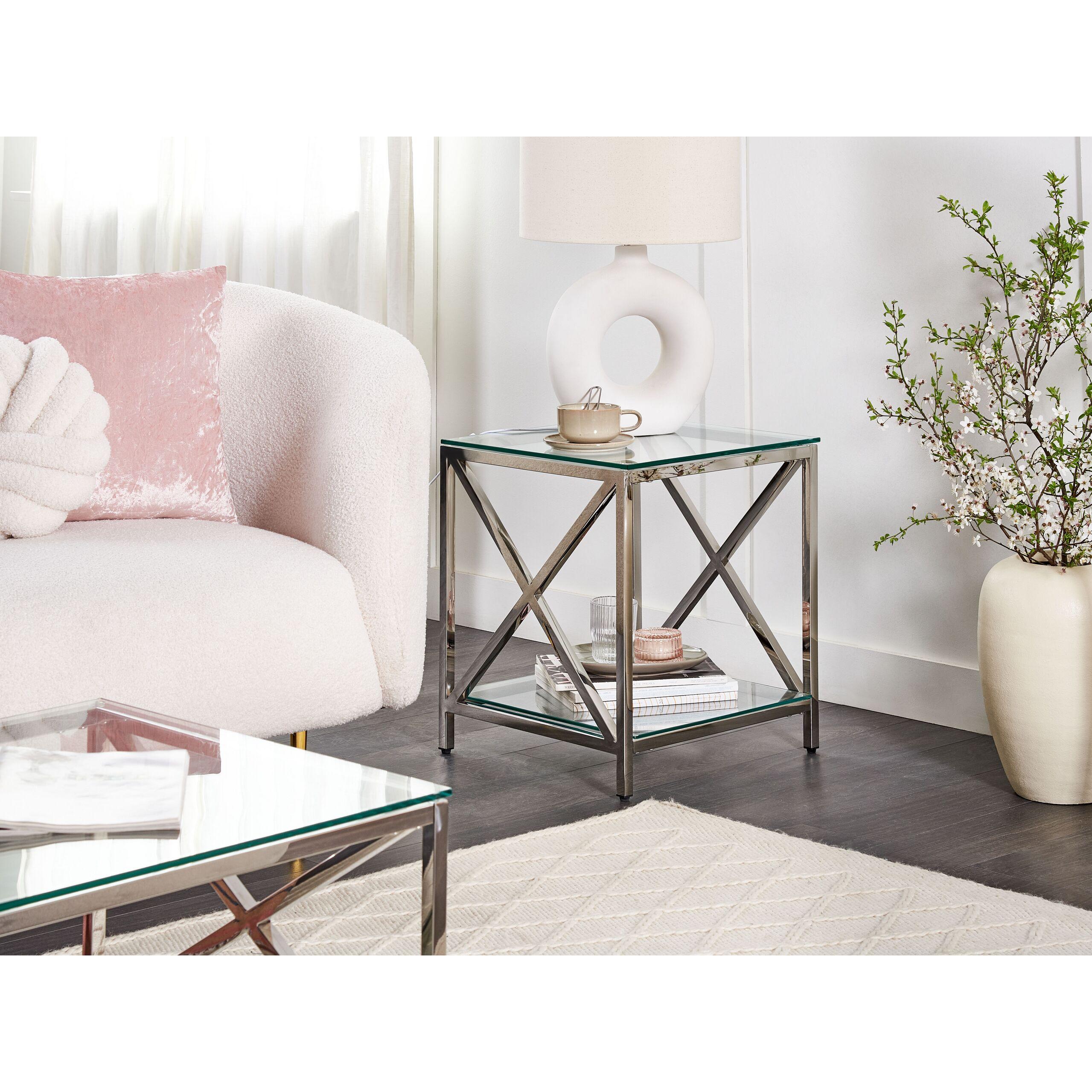 Thumbnail - Beliani, Couchtisch + Beistelltisch, Audet (45 x 45 x 48 cm)