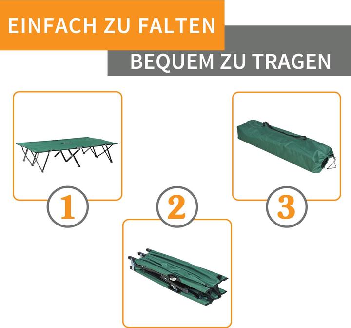 Actual product image Outsunny Camp bed with carry bag