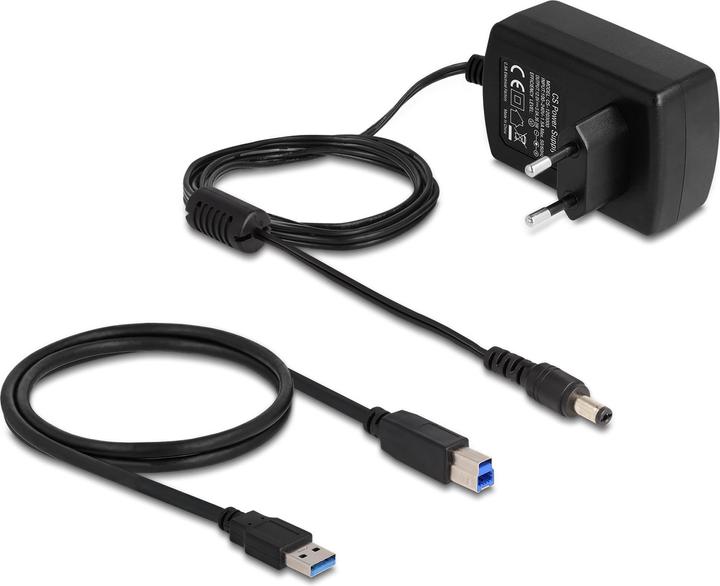 Actual product image Delock USB Dual Docking Station for 2 x SATA HDD / SSD with clone and erase function