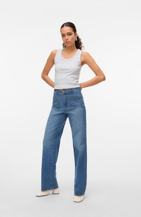 Immagine prodotto Vero Moda VMTESSA Hohe Taille Weiter Beinschnitt Jeans Weit geschnitten (W31/L32)