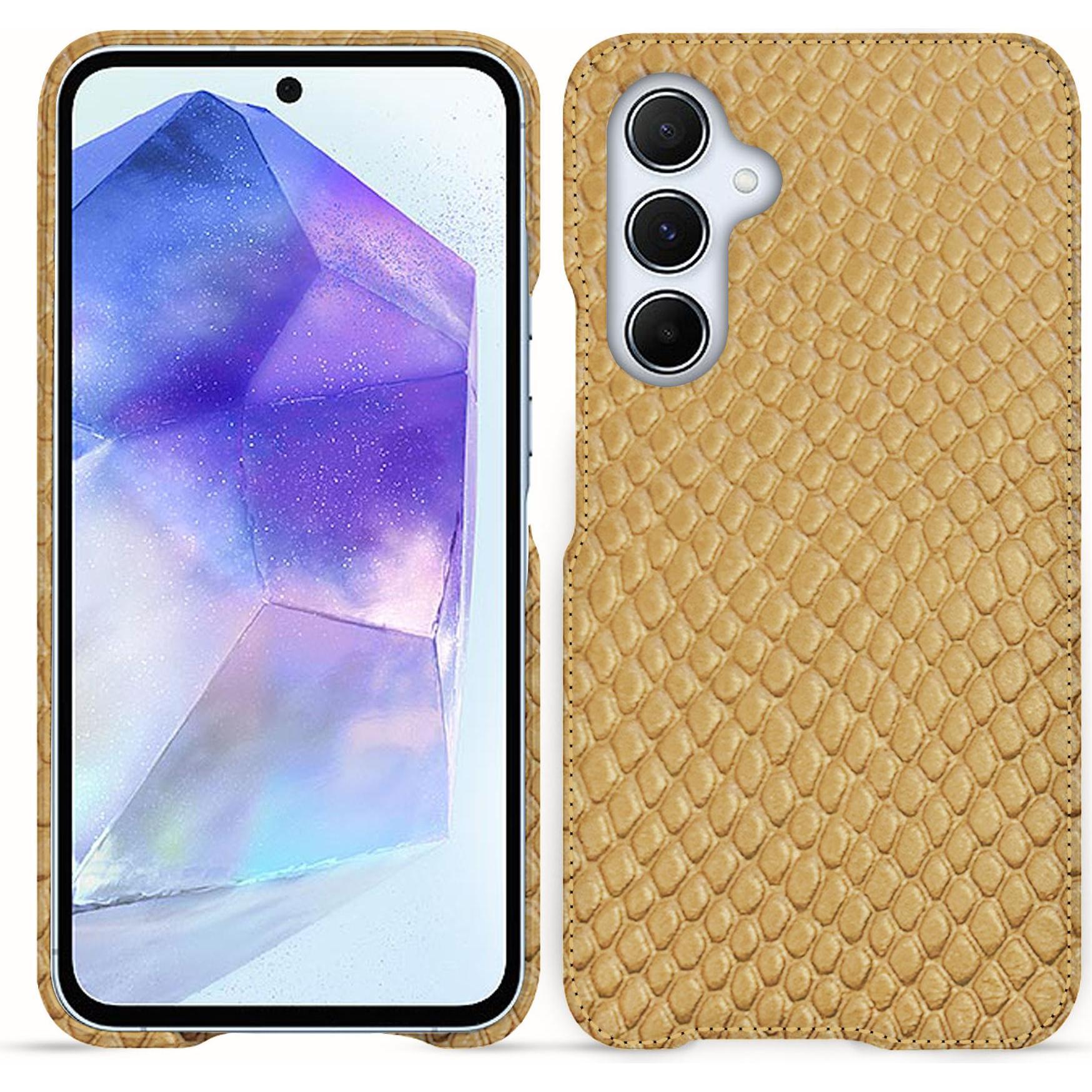 Thumbnail - Noreve Lederschutzhülle (Samsung Galaxy A55), Smartphone Hülle, Beige