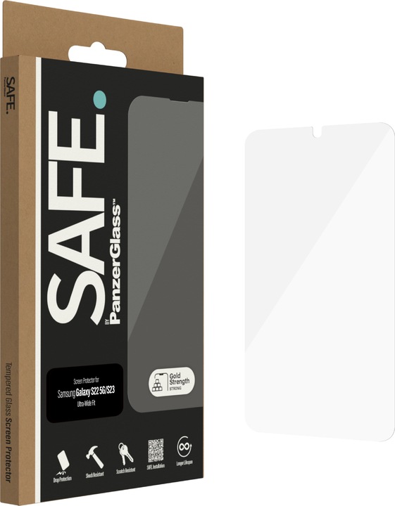 Actual product image Safe. Display protector Case Friendly (1 Piece, Samsung Galaxy S22 5G, Samsung Galaxy S23)