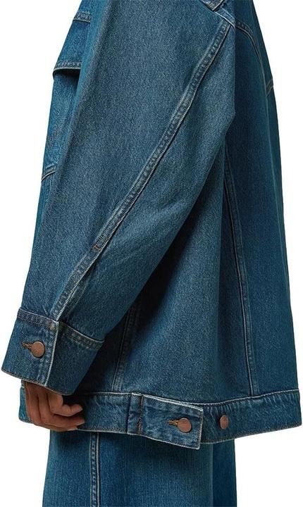 Actual product image Wrangler Mega Trucker Oversized Denim Jacket, Machine Washable (L)