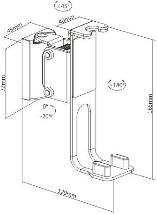 Immagine prodotto Sinox Un SONOS® One One SL Play:1 Spe (1 pz., Installazione a parete, Inclinabile, Rotante)