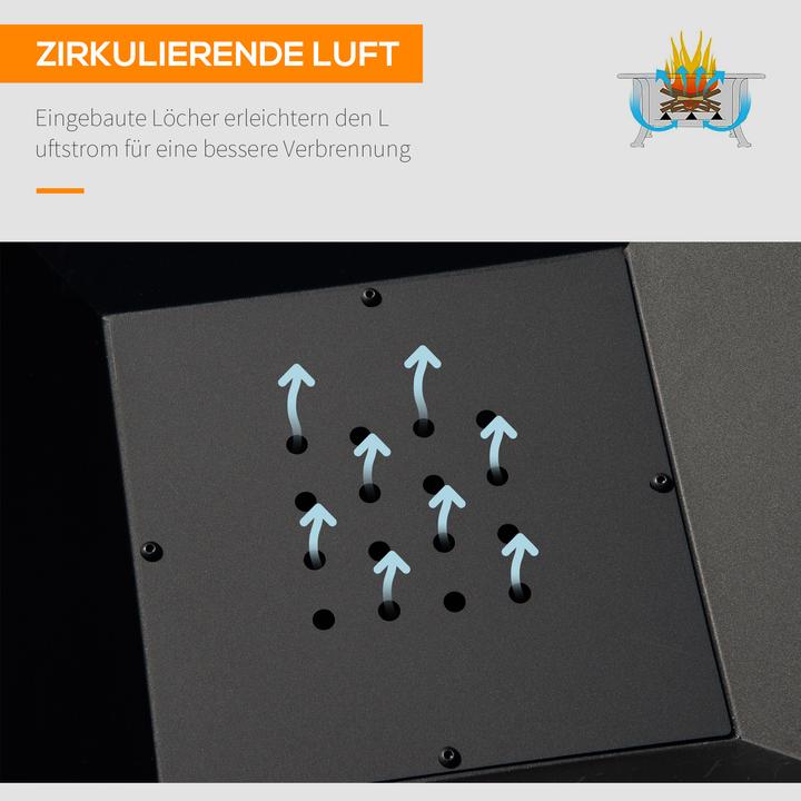 Produktbild Outsunny Feuerstelle mit Grillrost (45 cm)