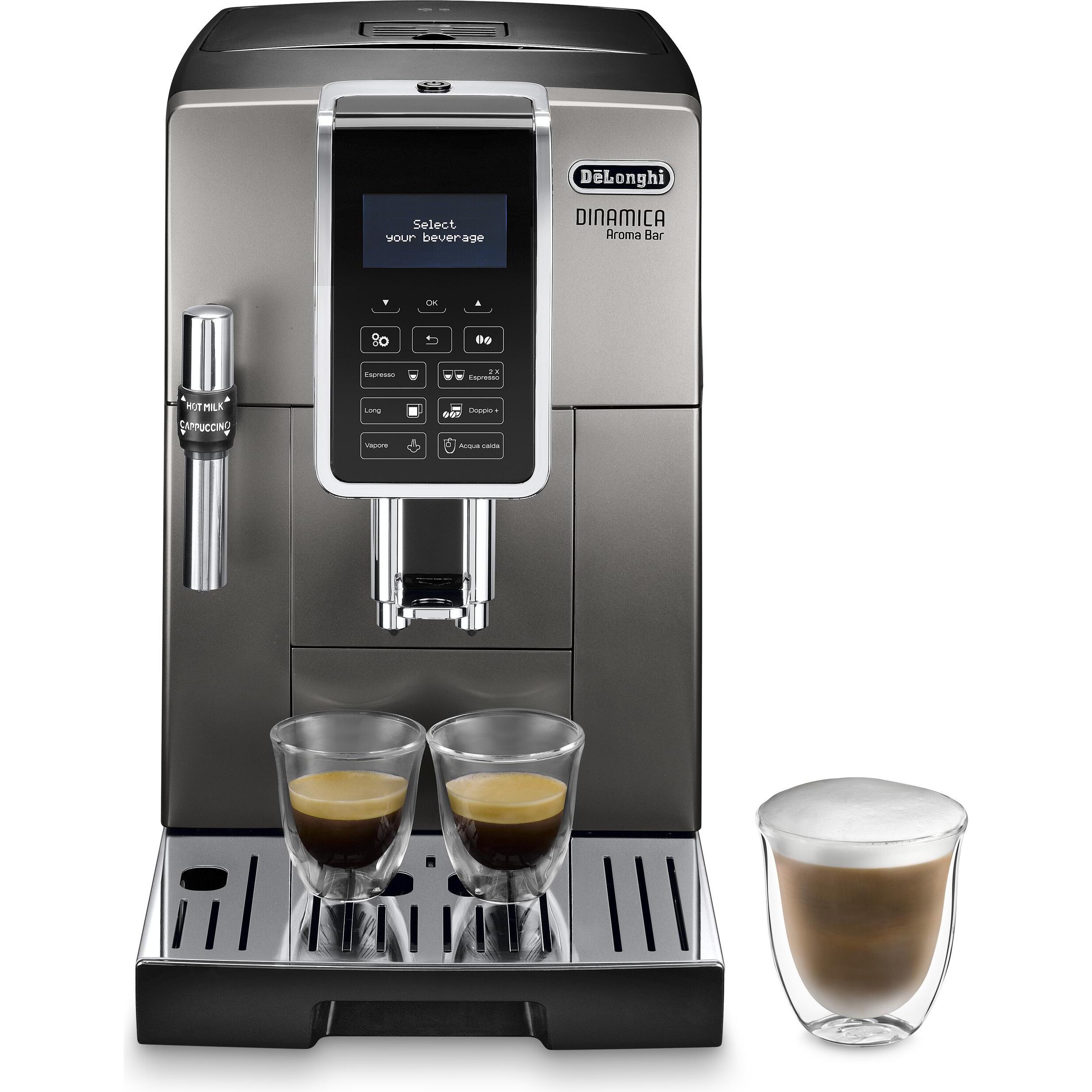 De'Longhi ECAM359.37.TB Bar Dinamica Aroma, Macchina da caffè automatica, Grigio