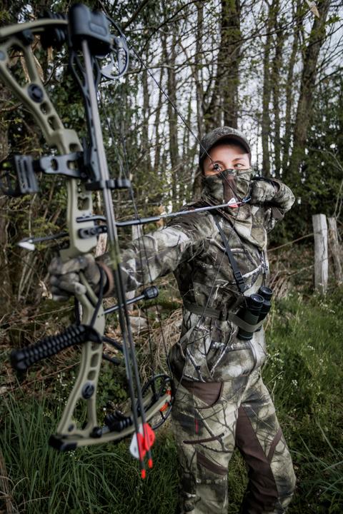 Produktbild Solognac Jagdhose 500 Damen geräuscharm atmungsaktiv Camouflage (46)
