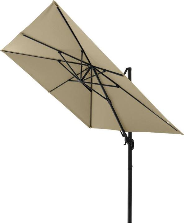 Actual product image Siena Garden Elio N+ cantilever parasol anthracite/taupe 300 x 300 cm (3 m)