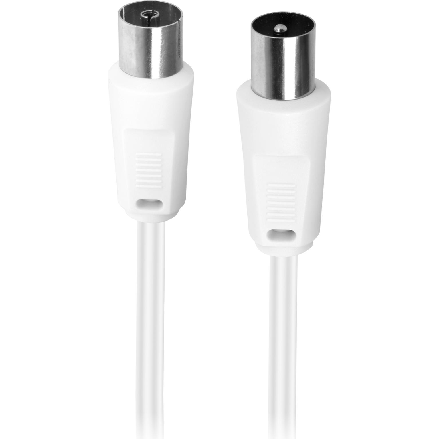 Setty Coaxial antena cable 75db 10 m KCX-75100 white (75 dB, Cavi antenna), Cavo antenna