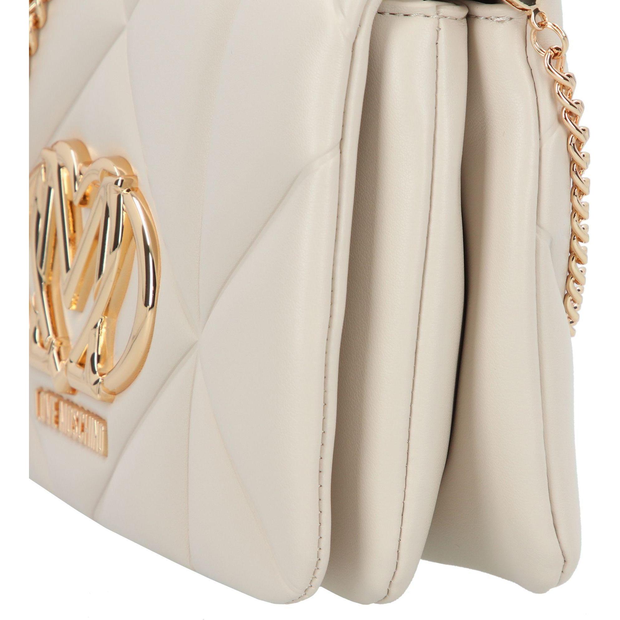 Thumbnail - Love Moschino, Handtasche, Smart Daily Umhängetasche 24 cm, Weiss