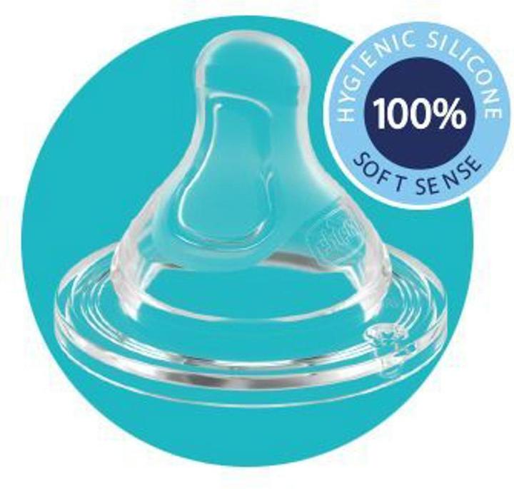 Actual product image Chicco Bottle teat PERFECT5 silicone slow flow 0m+