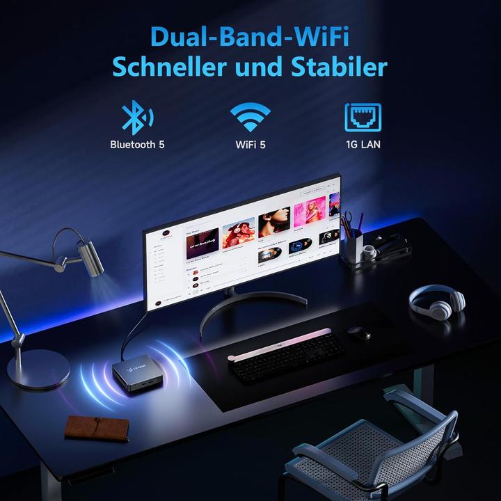 Produktbild Bmax B4 Mini PC mit Intel 12th Gen Alder Lake-N95 Prozessor (12 GB)