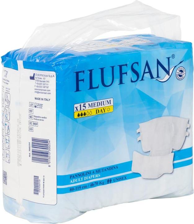Immagine prodotto VidaXL Pannolini monouso Flufsan per adulti 15 pezzi. Dimensioni (15 x, M)