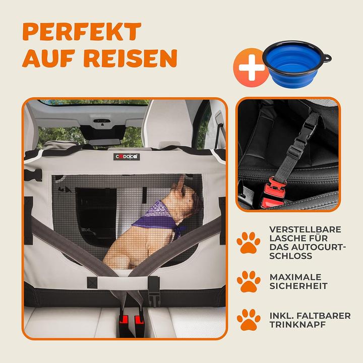 Actual product image Cadoca Transport box S (Dog, Foldable)