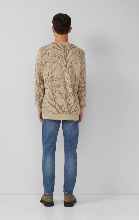 Produktbild s.Oliver Sweatshirt Leichtes Sweatshirt mit All-over-Print und Logo (S)