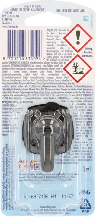 Productafbeelding Febreze Car Teak und Blaue Minze