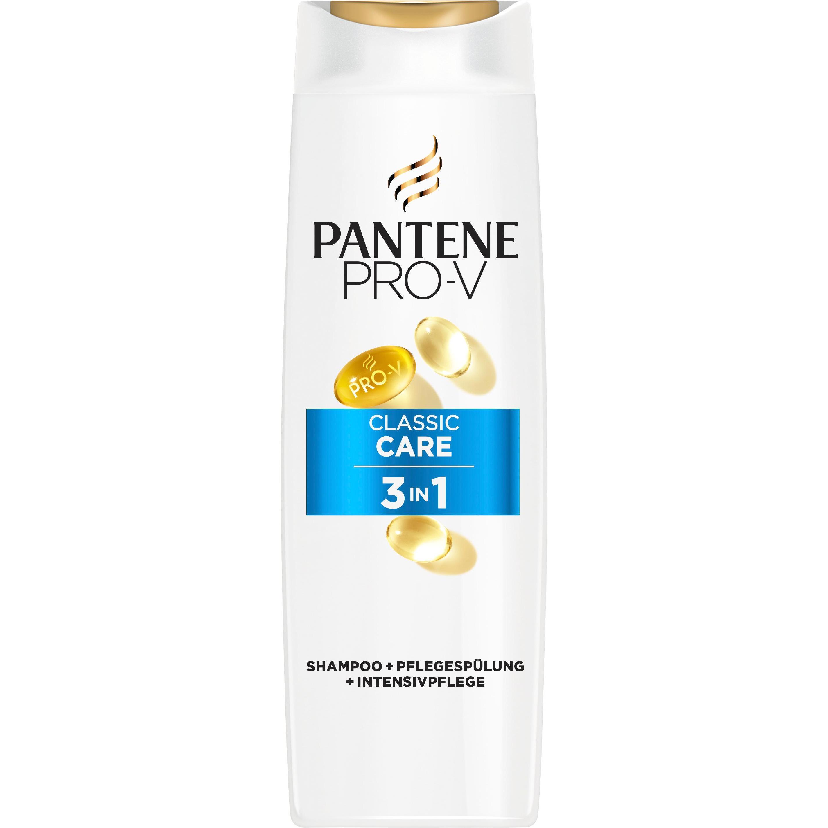 Pantene, Shampoo, Pro-V Classic Care 3 in 1 (250 ml, Flüssiges Shampoo)