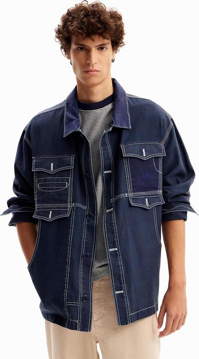 Actual product image Desigual Chaq Narciso Denim Jacket (L)