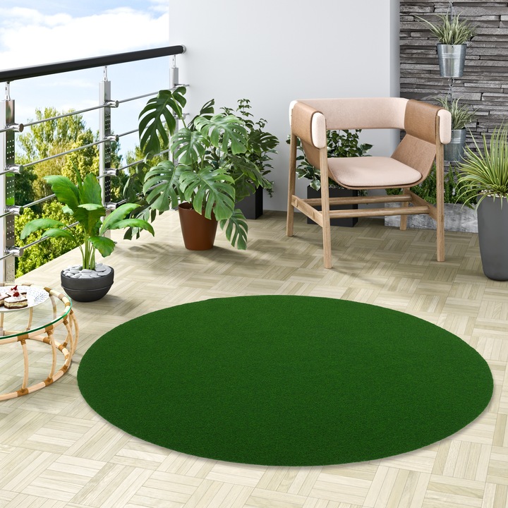 Actual product image Snapstyle Artificial grass carpet with pimples Kingston Round (100 x 100 cm)
