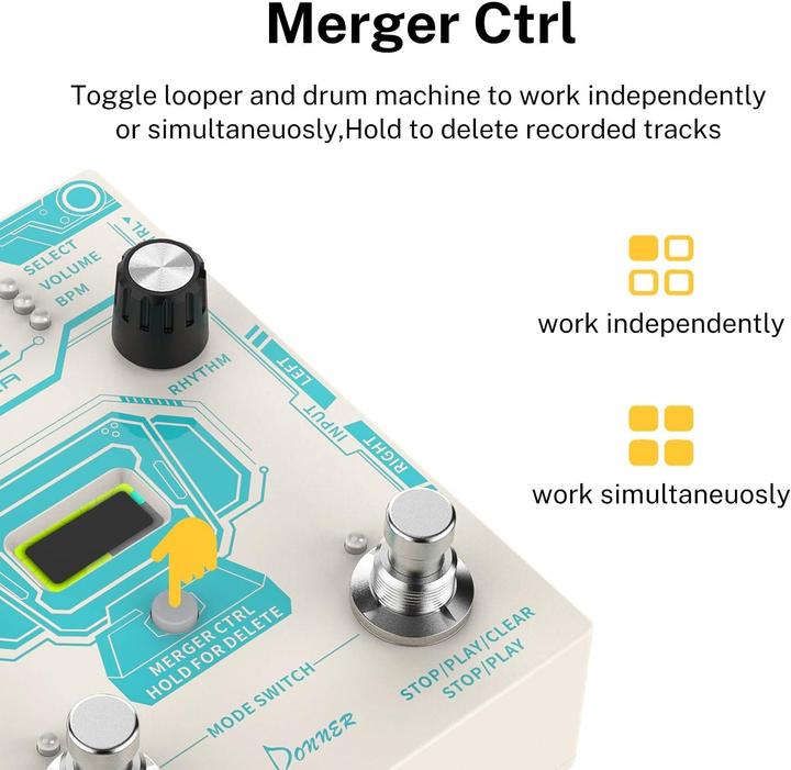Actual product image Donner Circle Looper Pedal (Guitar)