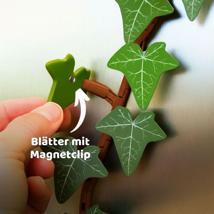 Produktbild Hermex 23-tlg. 3D Efeu-Kühlschrankmagnet-Set Magnet Efeuranken-Deko (23x)