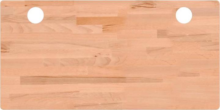 Actual product image vidaXL Schreibtischplatte 100x50x4 cm Massivholz Buche,Material (50 x 100 cm)