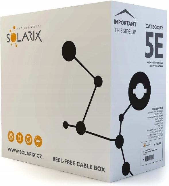 Produktbild Solarix Kabel Instalacyjny Cat5e Utp Pe Fc (U/UTP, CAT5e, 305 m)