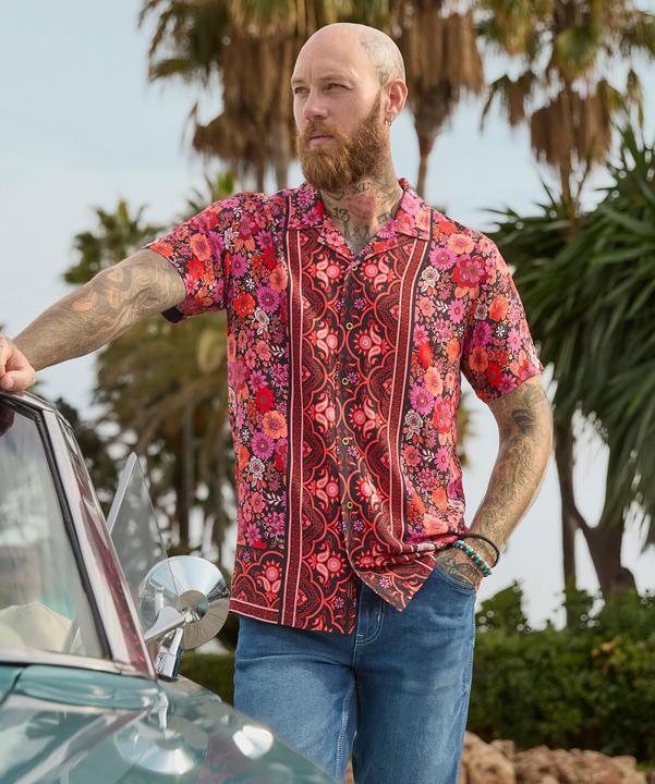 Actual product image Joe Browns Floral Print Short Sleeve Shirt (S)