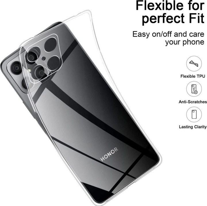 Image du produit Screenguard Honor X8 Etui souple en TPU transparent (Honor X8)